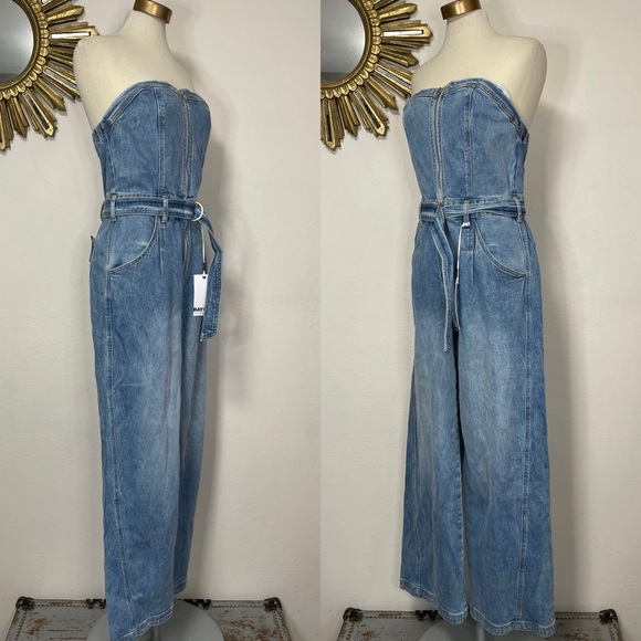 Bayeas Annesa Denim Jumpsuit - Picture 3 of 16